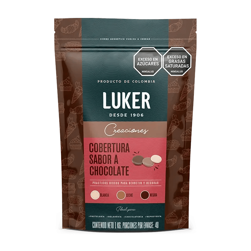 Cobertura sabor chocolate negra 1 Kg